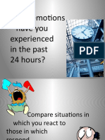 What Emotions Have You Experienced in The Past 24 Hours?