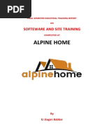 FINAL SEMESTER INDUSTRIAL TRAINING REPORT Alpine Home's