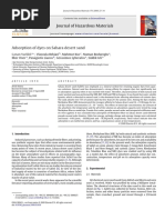 Adsorption of Dyes On Sahara Desert Sand: Journal of Hazardous Materials