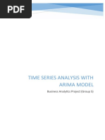 Time Series Analysis With Arima Model: Business Analytics Project (Group 5)