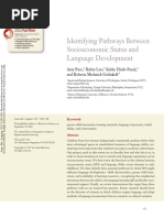 Identifying Pathways Between Socioeconomic Status and Language Development