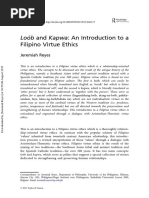 Reyes J Loob and Kapwa - An Introduction To A Filipino Virtue Ethics PDF