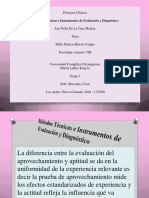 Métodos, Técnicas e Instrumentos de La Evolución Diagnostica