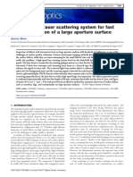 Line-Scanning Laser Scattering System For Fast Defect Inspection of A Large Aperture Surface