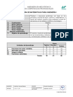 Matematicas para Ingenieria I