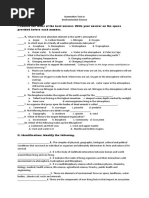 Global Warming?": Summative Test in Environmental Science