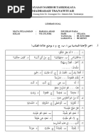 Soal PAT Bahasa Arab Kelas 7 Tahun 2020