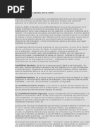 La Estabilidad Laboral en El Perú