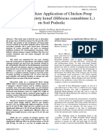 Effect of Fertilizer Application of Chicken Poop Some of The Variety Kenaf (Hibiscus Cannabinus L.) On Soil Podsolic