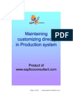 SAP Customizing Directly in Production