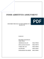 Food Additives Assignment