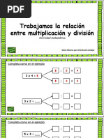 Relacion Multiplicacion y Division