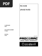 Ozosteril: Spare Parts