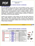 Cenozoico Periodos Terciario y Cuaternario