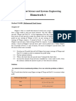 Homework 1: Management Science and Systems Engineering