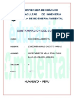 Monografia Contaminacion Del Suelo (Educacion Ambiental)