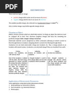 ELECTROSTATICS (Week 1)