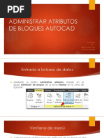 Administrar Atributos de Bloques Autocad