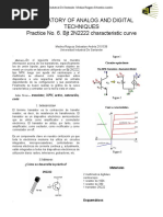 Practice No. 6. BJT 2N2222 Characteristic Curve