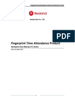 Fingerprint Time Attendance Product: Hardware User Manual A-C Series