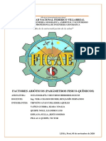 FACTORES ABIÓTICOS (PARÁMETROS FISICO-QUÍMICOS), Esplana Sulla Jesús Zósimo