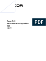 Epicor 9.05 Performance Tuning Guide - SQL