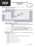 Second Periodic Examination in Math Problem Solving: Main Campus - Level 12