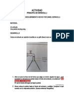 Actividad Principio de Bernoulli