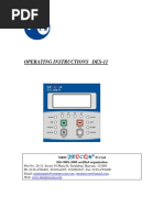 Operating Instructions Des-11: PR C M