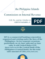 Bank of The Philippine Islands Commission On Internal Revenue