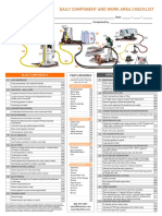 Daily Component and Work Area Checklist: B1 B4 B5 B8 B7