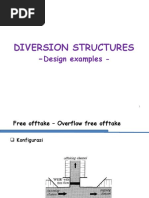 Divertion Structures - Design Examples