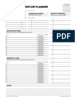 Daily Momentum Planner: Today'S Schedule Today'S Projects Scheduled Events