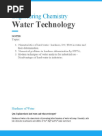 Water Technology: Engineering Chemistry