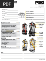 PSG Inspection Form Harnesses