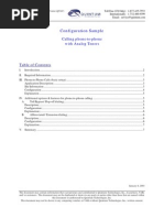 Configuration Sample: Calling Phone-To-Phone With Analog Tenors