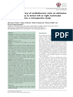 Diagnostic Accuracy of Cardiothoracic Ratio On Admission Chest Radiography To Detect Left or Right Ventricular Systolic Dysfunction: A Retrospective Study