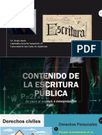 Contenido de La Escritura Pública