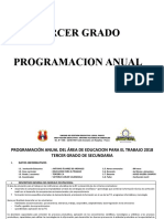 Programación Anual Del Área de Educacion para El Trabajo 2018