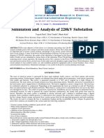 Simulation and Analysis of 220kV Substation