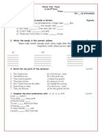 Winter Test - Paper Inthe6 Form Name: - The - TH of December 1. Write The Transcribed Words in Letters