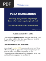 Plea Bargaining CRPC Explained PDF