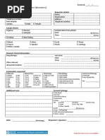 Test Request Form - (Name Laboratory) : Patient Details Requester Details