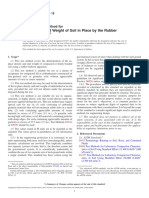 D2167-15 Standard Test Method For Density and Unit Weight of Soil in Place by The Rubber Balloon Method PDF