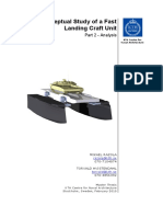 Conceptual Study of A Fast Landing Craft Unit: Part 2 - Analysis