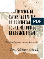 Estimación de Datos Faltantes de Precipitación Por El Método de Regresión Lineal. FATIMA SOLIS 5CC