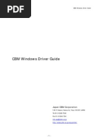 CBM Windows Driver Guide