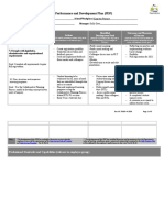 Performance and Development Plan (PDP) : Department of Education