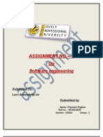 Assignment No. - 1 On Software Engineering: Submitted To:-Lect Amandeep Sir Submitted by