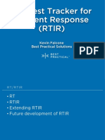 Request Tracker For Incident Response (RTIR) : Kevin Falcone Best Practical Solutions